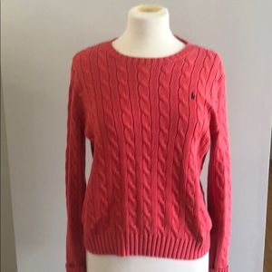 Ralph Lauren Women’s Size L cable knit sweater